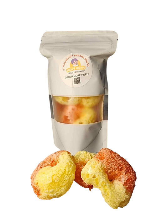 Freezy Strawberry Banana Rings