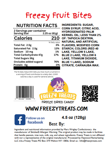 Freezy Fruit Bites  Fundraiser