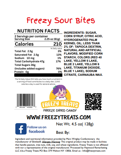 Freezy Sour Bites Fundraiser