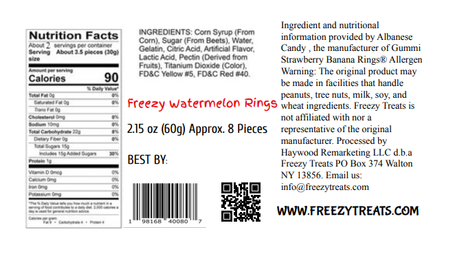 FREEZY WATERMELON RINGS